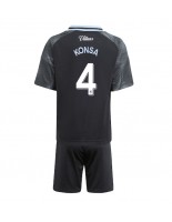 Otroške Nogometnih dresov Aston Villa Ezri Konsa #4 Gostujoči 2025-26 Kratki rokavi (+ hlače)